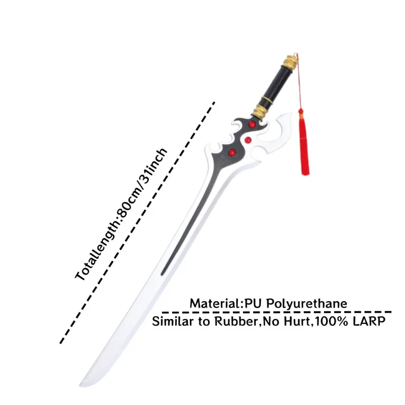 

80cm/31.5in Kings PU Medieval Sword Game Peripherals Display Katanas Cosplay Model Collectible Props Ornaments Outdoor Toys Gift