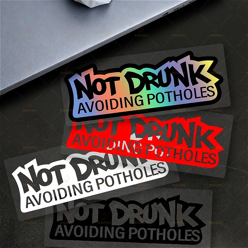 

Наклейка на мотоцикл «Избегайте вождения в нетрезвом виде и выбоин»: водонепроницаемая виниловая наклейка, устойчивая к царапинам, для обтекателей, багажника и кофра.