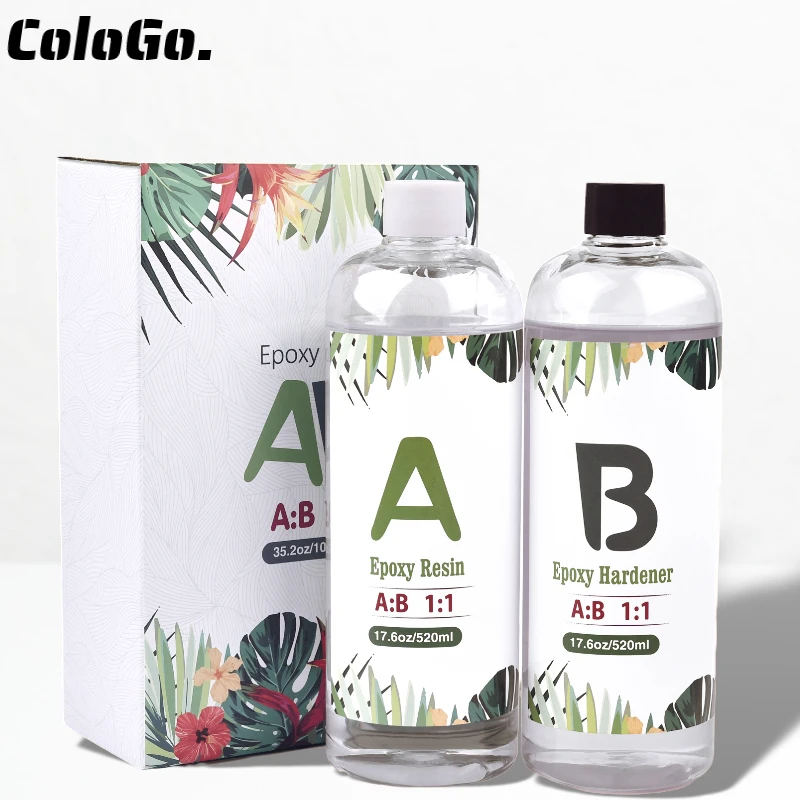 

Epoxy Resin High Adhesive 1:1 AB Set Minimal Bubbles Clear Epoxy Hardener Crystal Glue For DIY Resin Jewelry Making Accessories