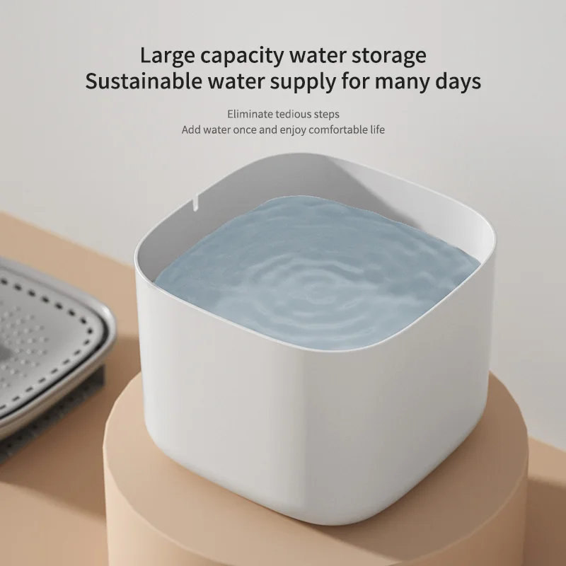 

Wan3LCat Water Fountain Auto Recirculate Filter Large Capacity Filtring Cat Water Drinker USB Electric Mute Cats Water Dispenser