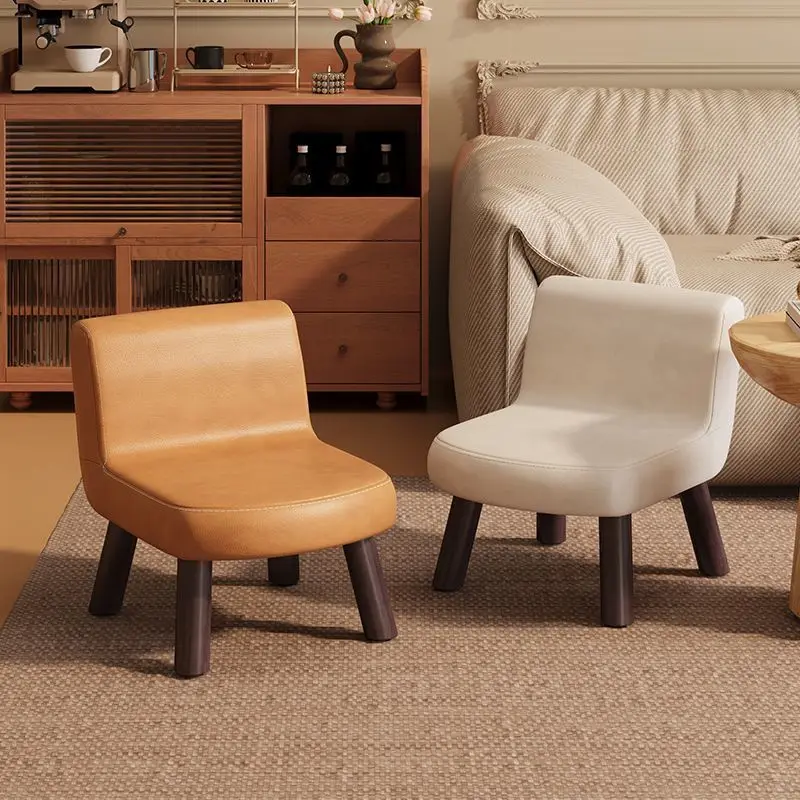 

Household Low Back Small Chair Adult Bench Children's Living Room Coffee Table Low Foot Sofa Stool Shoe Stool