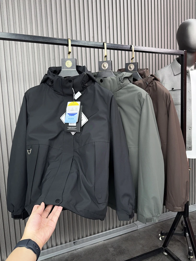 

Svip Xiong 4K Class Tee-in-One Fce Lined Detachable Inner Jaet Outdoor Hooded Warm Casual Men's Jaet Coat