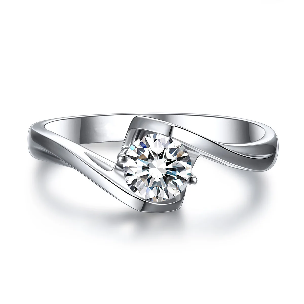 925 Sterling Silver Angel s Kiss Heart Diamond Open Ring Adjustable Couple Ring Romantic Fine Jewelry Accessories For Women Men