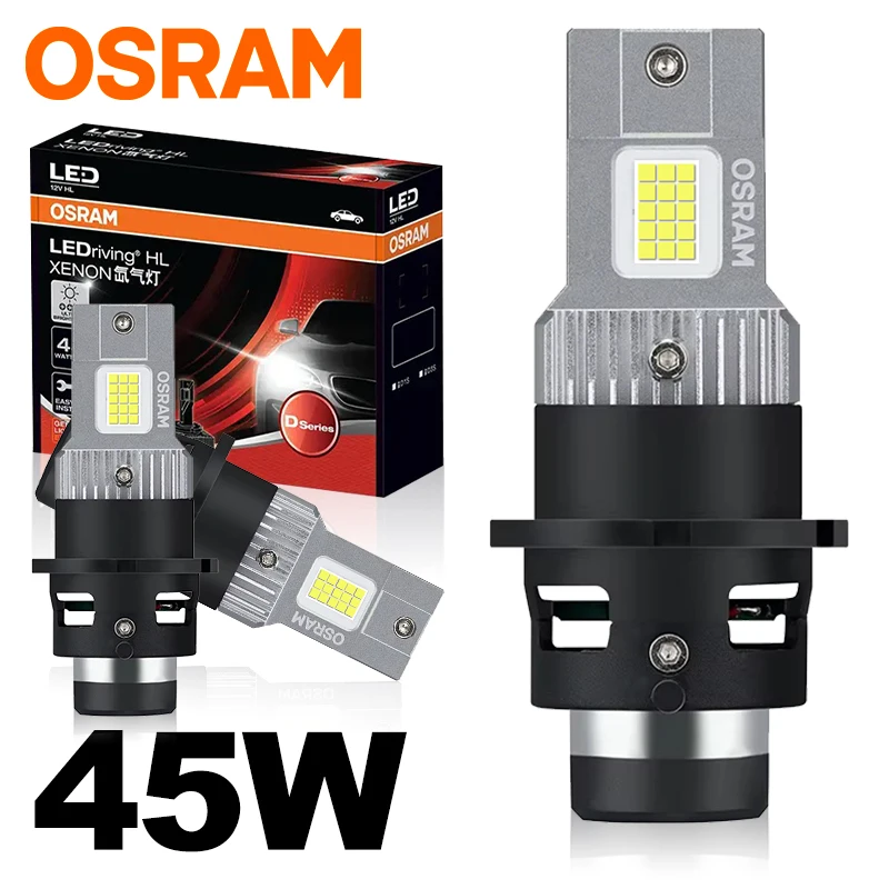 OSRAM Original D2S D4S Led Car Headlight Bulb D5S D2S LED CANbus Lights High Power 90W 1:1 Plug and Play Turbo Lamp 6000K White