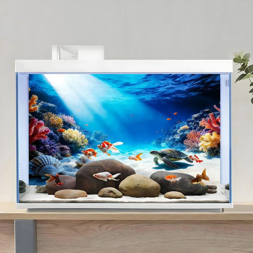 Flussbett-Treibholz, Aquarium-Hintergrundbild, Aquarium-Hintergrundaufkleber, Selbstklebend, Aquarium-Landschaftsgestaltung Dekor – Detail 20