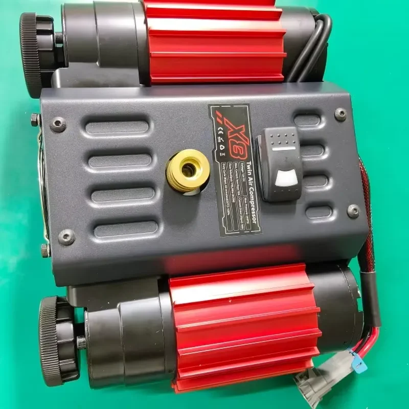 Double Cylinder Tire Inflator High Performance 200PSI 260L/MIN 170L/min Dc 12v 4x4 On-board air Pump X8 Twin air Compressor
