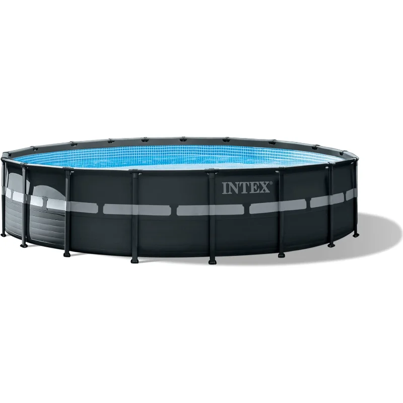 Set piscina fuori terra INTEX Ultra XTR Deluxe: 18 piedi x 52 pollici – Include pompa filtro a sabbia con cartuccia da 2100 GPH – Resistente alla ruggine