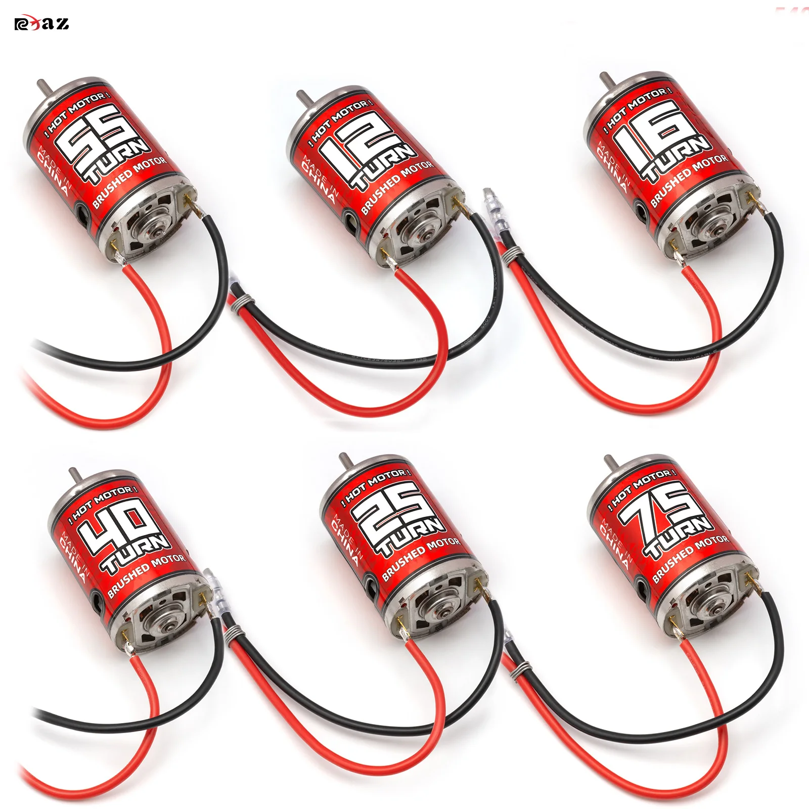 

RCXAZ 540 Pro Brushed Motor Waterproof 12T 16T 25T 40T 55T 75T for 1:10 RC Car Crawler Axial SCX10 AXI03007 90046 Redcat Gen8