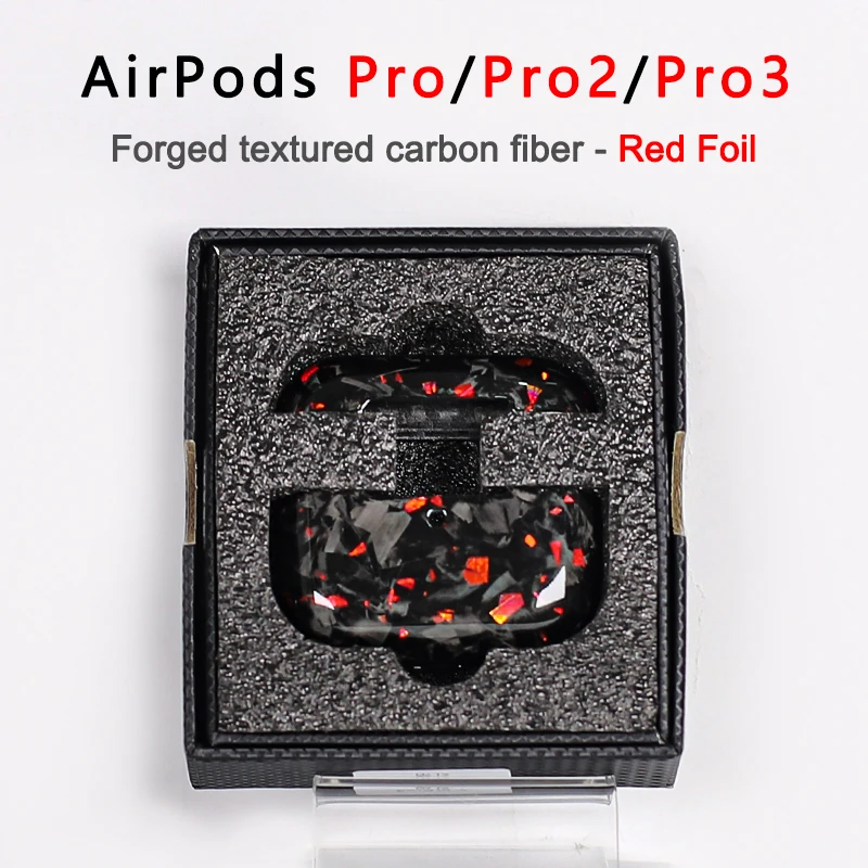 YTF-Carbon Carbonfaser-Hülle für AirPods Pro 3 Kabelloses Laden Bluetooth-Kopfhörer-Schutzhülle für AirPods Pro 2 Dünn und Leicht – Detail 15