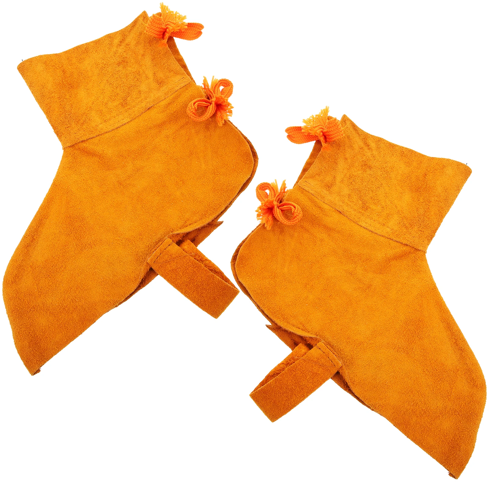 

Cowhide Foot Guards Shoe Cover Welder Boot Protective Safety Mask Protector for Men Welding Work Double Layer Yellow Cowhide R