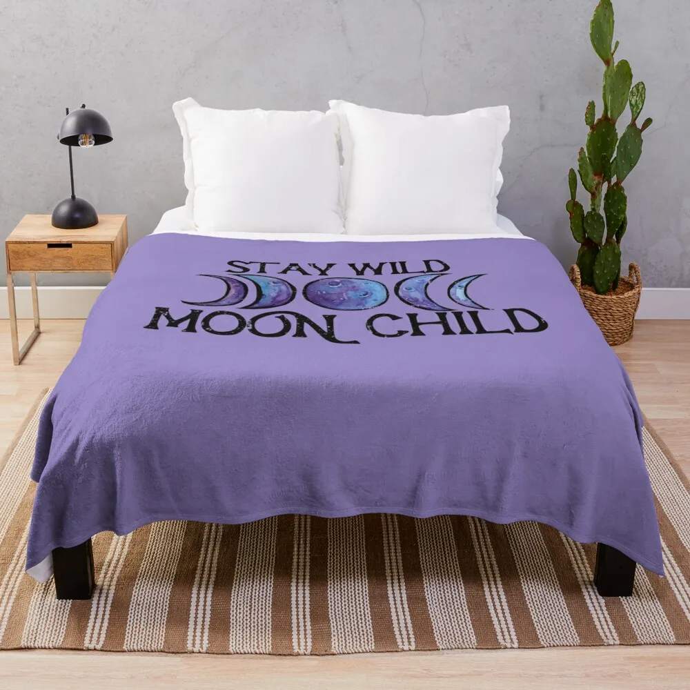 Stay Wild Moon Child Throw Blanket Giant Sofa warm for winter Blankets