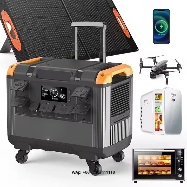 

2025 New Portable Power Station 3000w 2400w 1000w 300w Premium Lithium Battery Solar Charge Power Storage System Multiple Socket