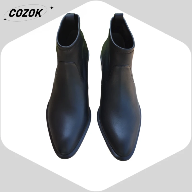 25 New Retro Style Premium Genuine Leather Wear-Resisting Banquet Premium Trendy Best-Selling Comfortable Charming Pointed Toe