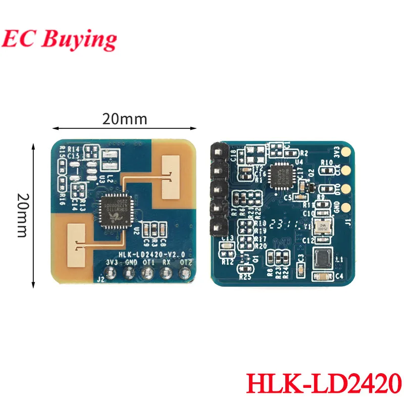 20 Stück/1 Stück LD2420 24G Millimeterwellen-Radarsensor Intelligenter menschlicher Körper Micro Motion ISM Band Hohe Empfindlichkeit Geringer Verbrauch – Detail 4