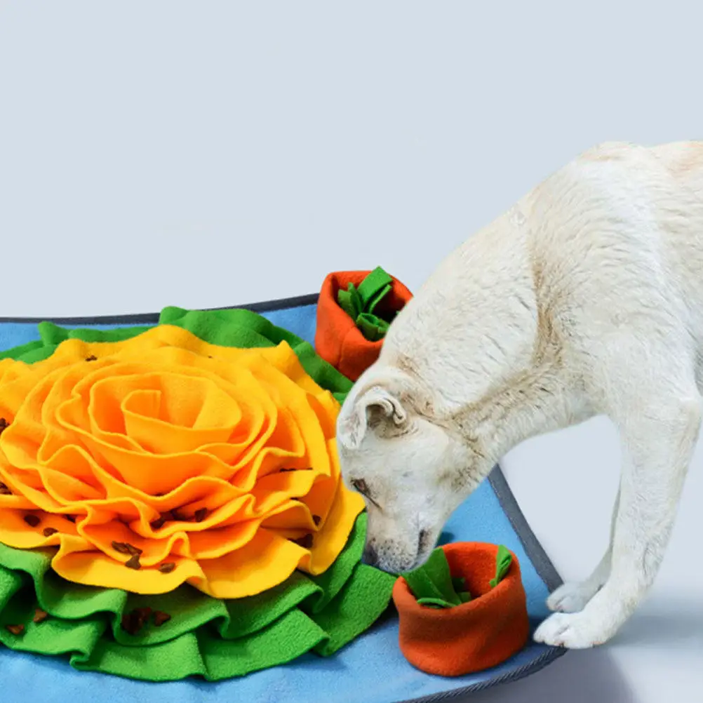 

Очаровательный коврик для поиска корма и тренировки обоняния для щенков и мелких домашних животных: инструмент для обнаружения запахов, снятия стресса и повышения энергии