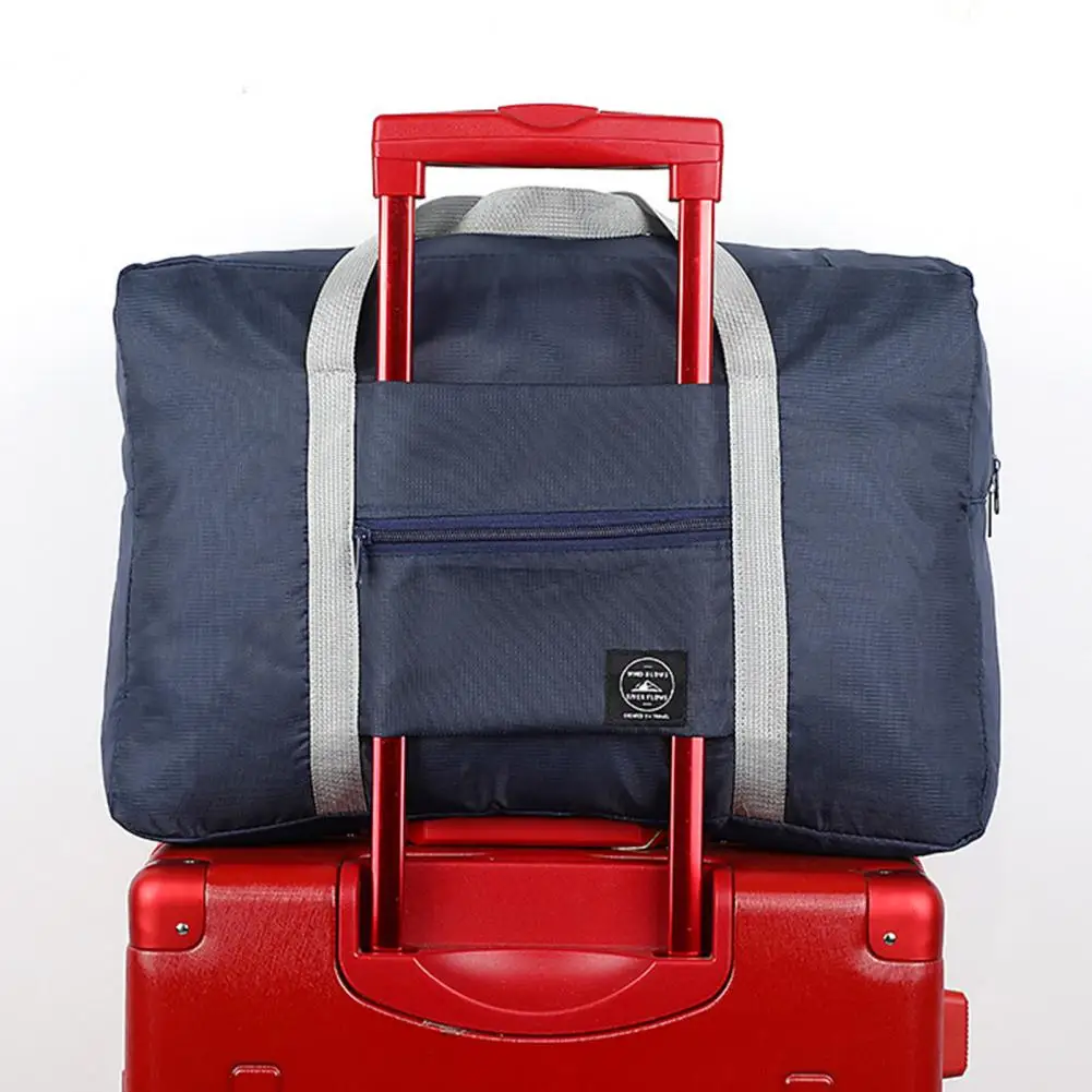 46x30 سنتيمتر طوي السفر حقيبة القماش الخشن حمل حمل حقيبة الأمتعة سعة كبيرة مقاوم للماء حقيبة التخزين المحمولة مع سستة 2026