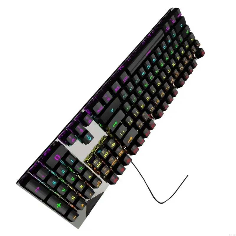ABS Keycaps RGBS مضاءة 82 لوحة مفاتيح ألعاب ميكانيكية رئيسية للكمبيوتر الشخصي المحولات الزرقاء K1KF