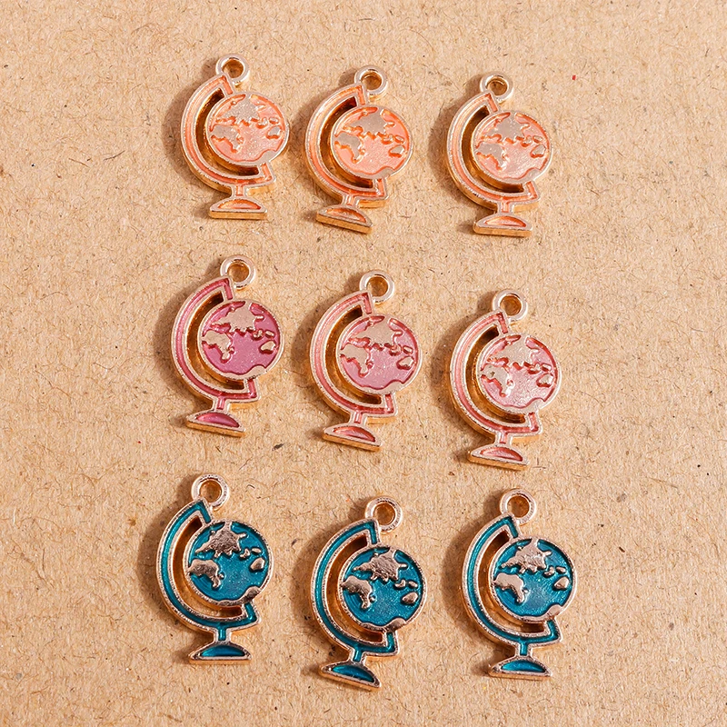 10 Stück Mix Emaille Galaxie Planet Raum Charms für Halsketten Armband Ohrringe Mond Sterne Anhänger DIY Schmuck Herstellung Zubehör – Detail 1