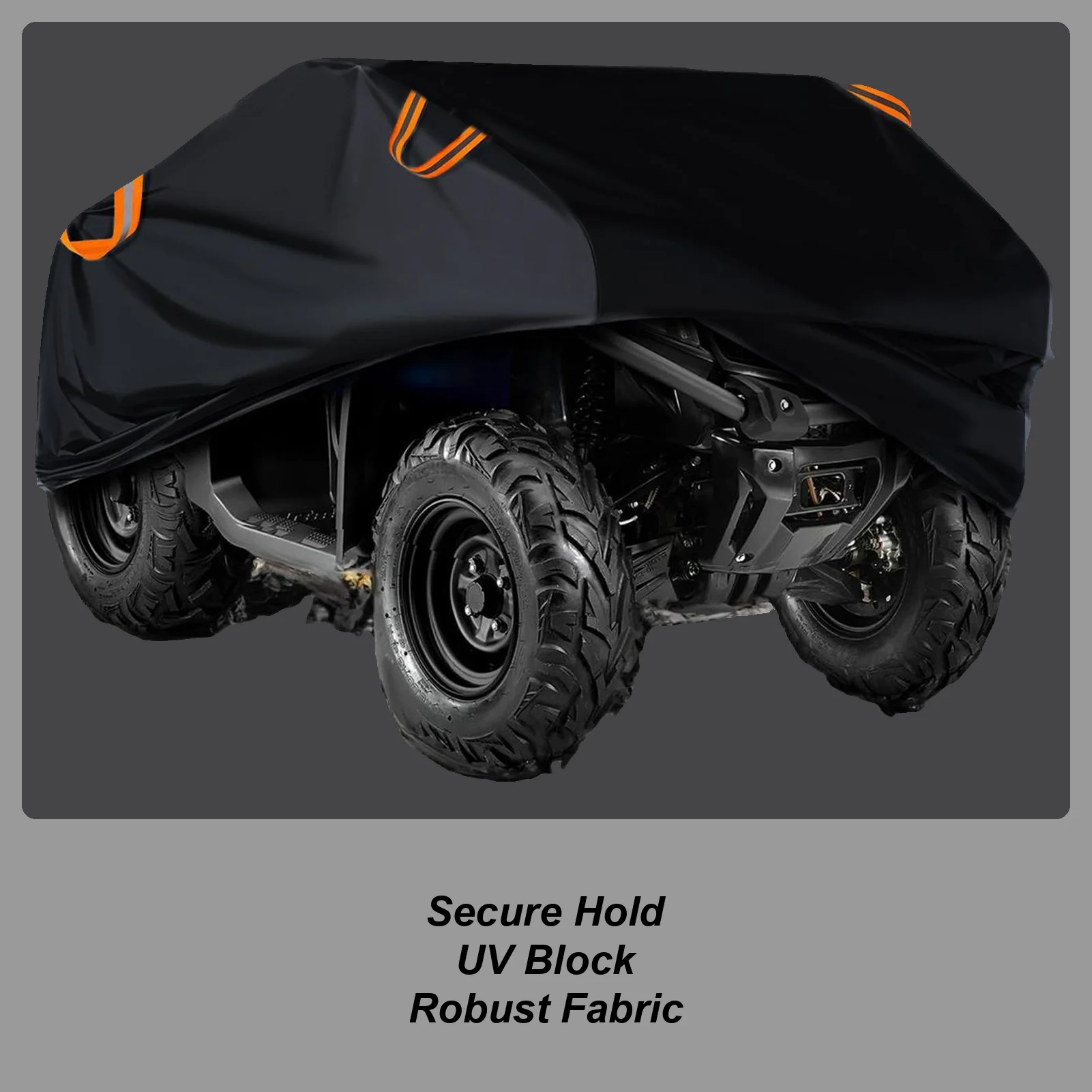

Чехол для квадроцикла на открытом воздухе, водонепроницаемый защитный чехол, устойчивый к ультрафиолетовому излучению, пылезащитный, уличный черный, для пляжного велосипеда, скутера, картинга, мотоцикла
