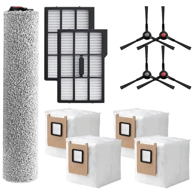 

Сменный фильтр-мешок для сбора пыли YCOC и боковая щетка для робота-пылесоса Eufy Omni E25 E28, аксессуары