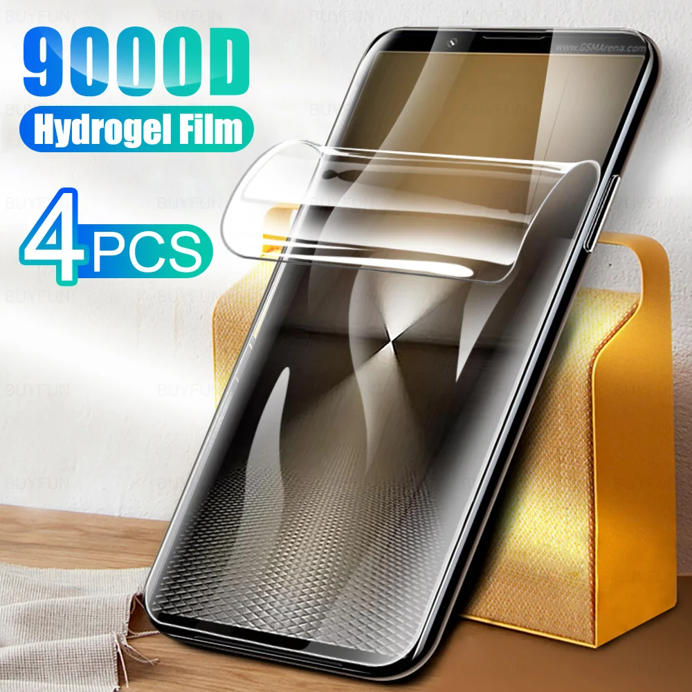 4Pcs Full Glue Protective Film For Sony Xperia 1 VI 5G Hydrogel Film For Xperia1 Xperia10 VI 1VI 10VI Screen Protector Not Glass