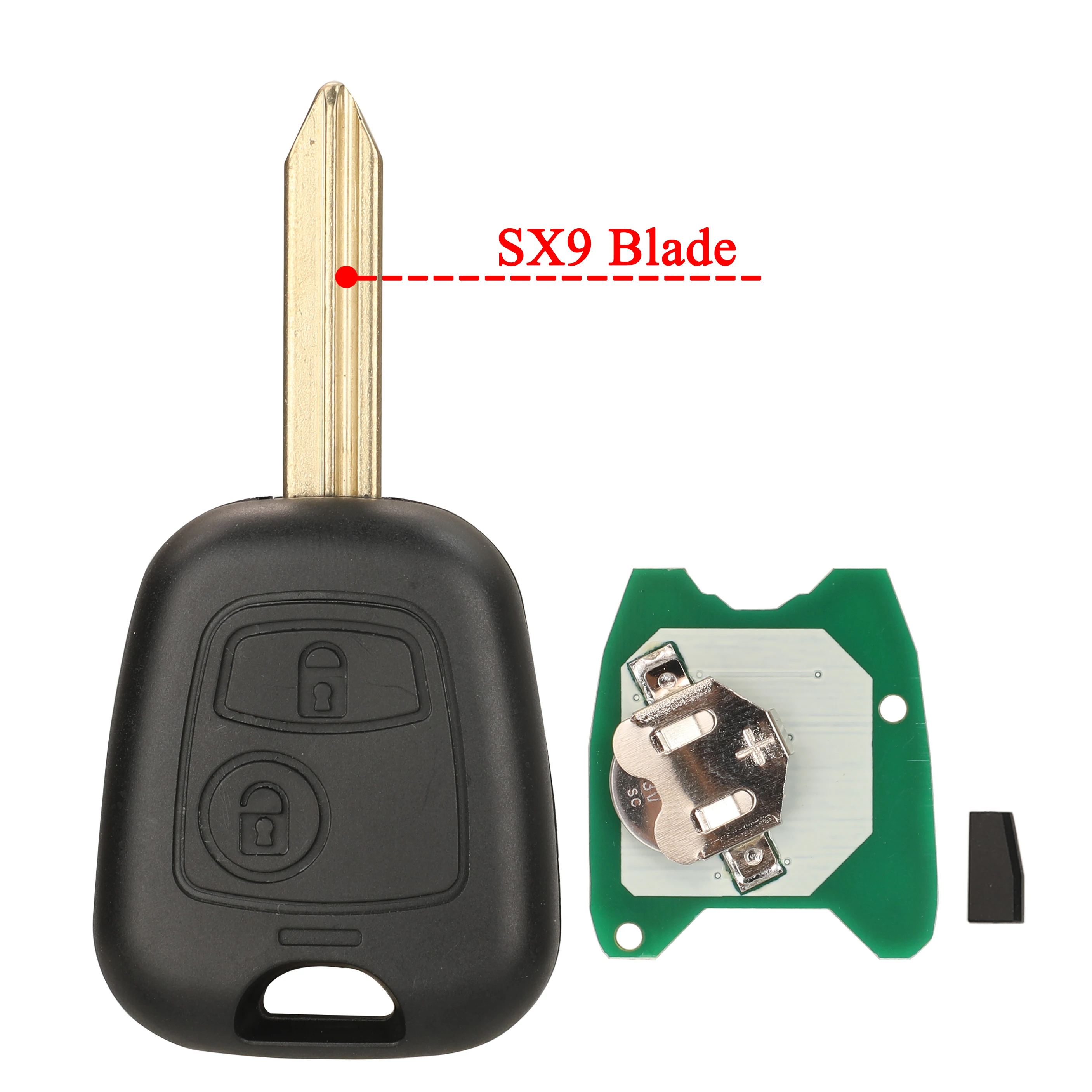 Jingyuqin 433 MHz Afstandsbediening Autosleutel ID46 4D70 Chip voor Citroen C1 C3 Peugeot 107 Toyota Aygo 2005-2014 VA2 HU83 NE72 NE78 SX9 Balde