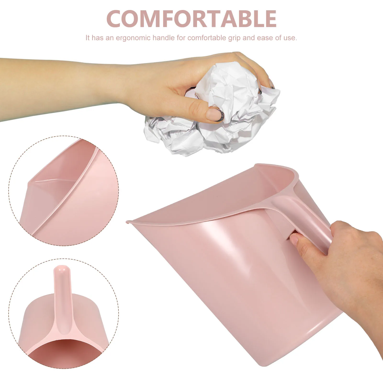 

2pcs Handheld Dustpan Premium Plastic Home Kitchen Cleaning Shovel Portable Garbage Collector Mini Dust Pan Stand Up Dustpan