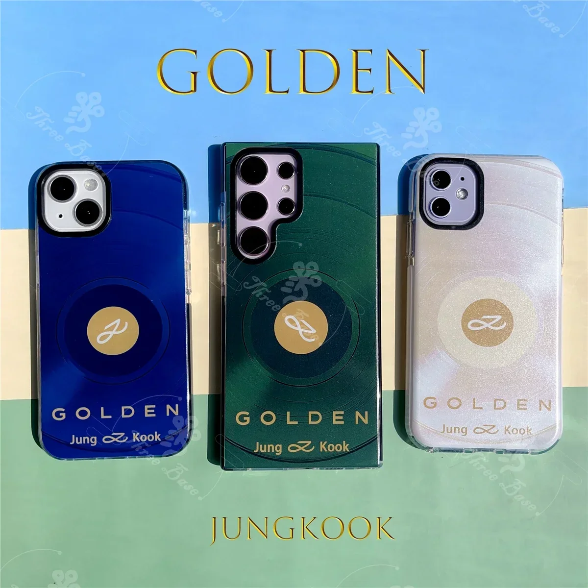 KPOP JUNGKOOK Golden Phone case For Samsung galaxy S series, A series, note series, S24 S23 Ultra S22 S21 S20 FE S23FE A55 A35