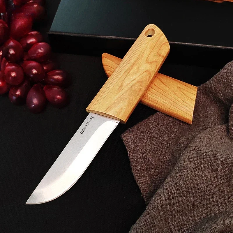 Sheathed portable pocket knife! For wilderness/camping/fishing/BBQ! Multi-scenario application, high quality pocket knife! Best