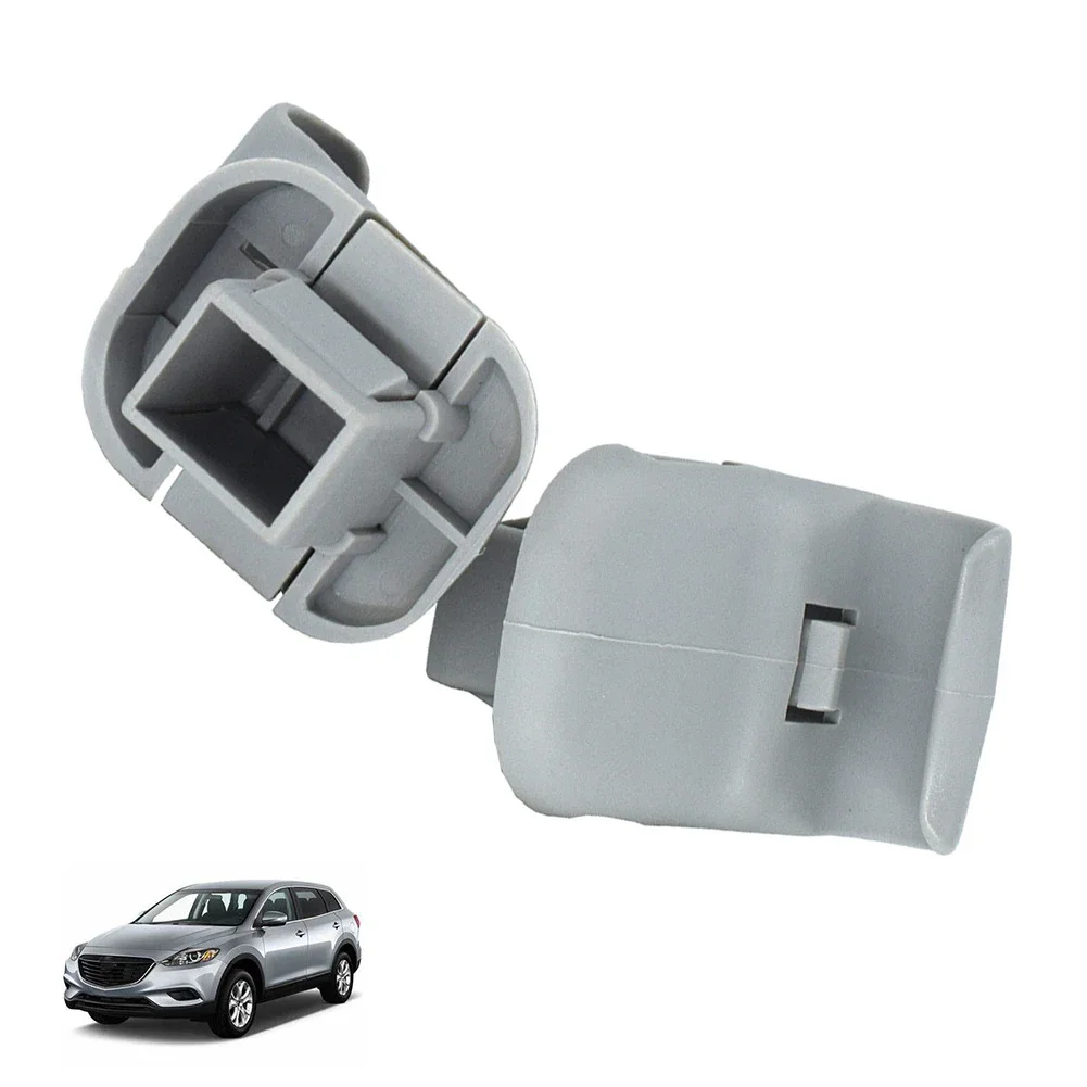 Sun Visor Clip Hook Holder  2pcs Car Grey Sun Visor Clip LC6269261B77 For Mazda 3 5 6 CX-7 CX-9 RX-8 MPV Holder Hook Bracket