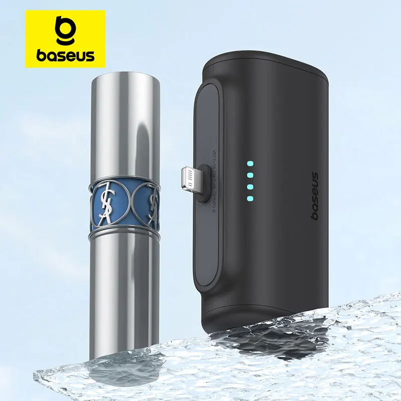 Baseus 5000mAh Mini Power Bank – Portable PD 20W Fast Charger for iPhone 14, 13, and 12