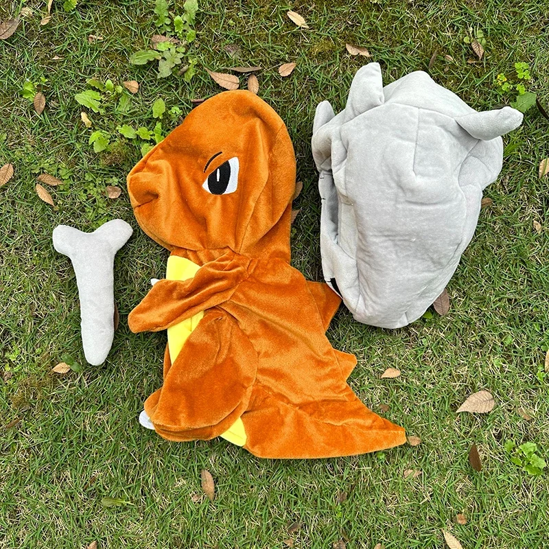 58/78cm Pokemon Cubone Anime Plushie Leather Case Holster Plush Toy Cute Large Doll Not Stuffed Semi-finished Plushie Toys Gift