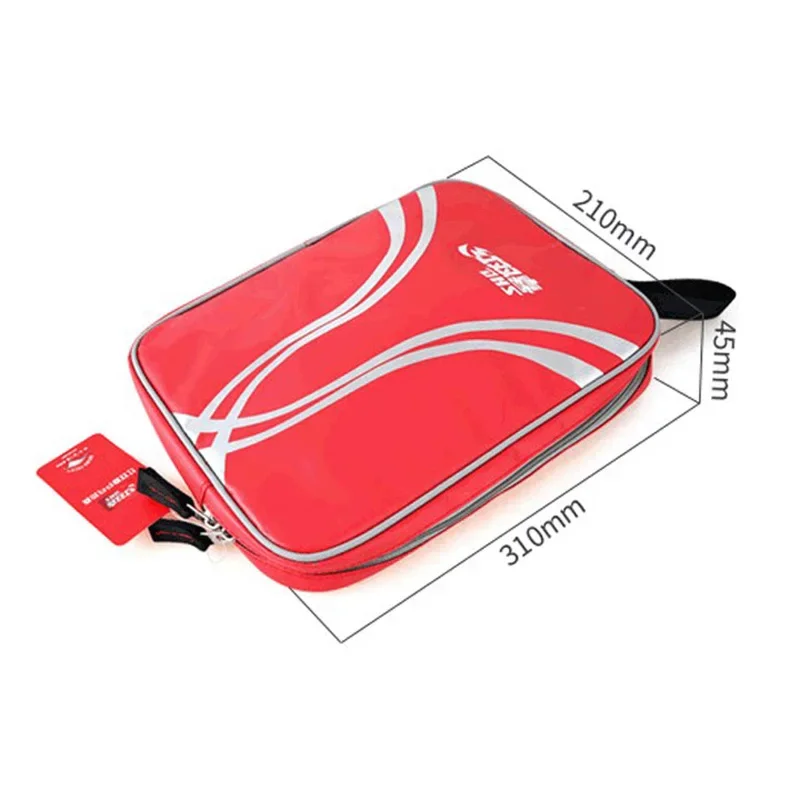 DHS-Table Tennis Racket Bag, Big Capacity, Waterproof, Ping Pong Bat Protection Case, Original