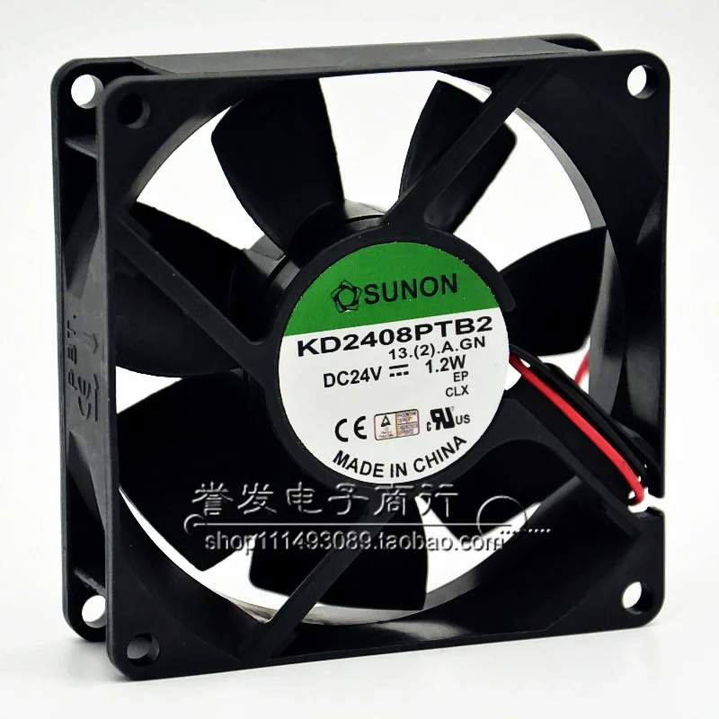 NUOVO ORIGINALE KD2408PTB2 DC24V 1.2W 8025 80x80x25mm VENTOLA DI RAFFREDDAMENTO RADIATORE