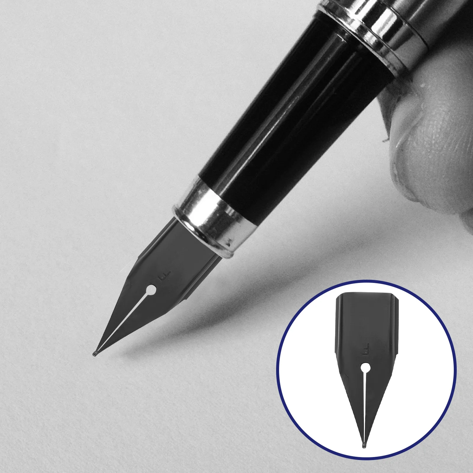 10 قطعة قلم حبر المناقير استبدال الخط المناقير نصائح معدنية لكتابة اللوحة توقيع ممارسة القلم الملحقات