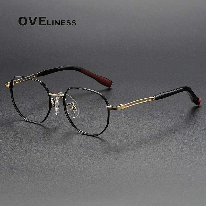 

New Retro Pure Titanium Eyeglasses Frames Girls boys childrenUltra Light Optical frame Frame Female eyewear