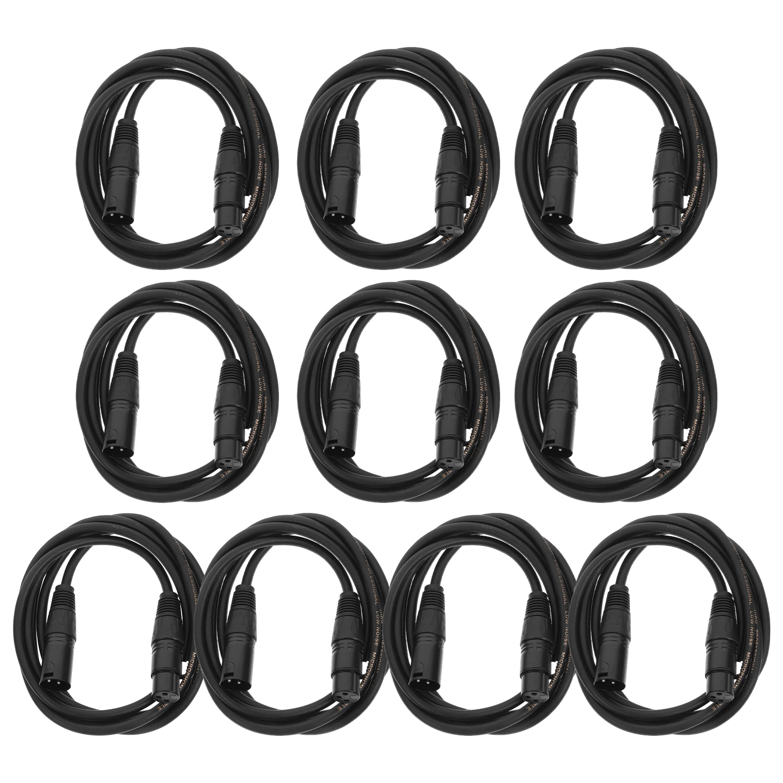 

10pcs Audio Line DMX Cable Signal 3-Pin Stage Lighting Par Light Moving Waterproof Flexible PVC Jacket