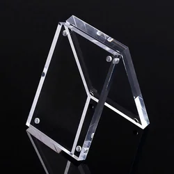 Transparent Acrylic Photo Frame Magnetic Photocard Holder Poster Display Stand Album Poster Memo Board Frame Desktop Ornament