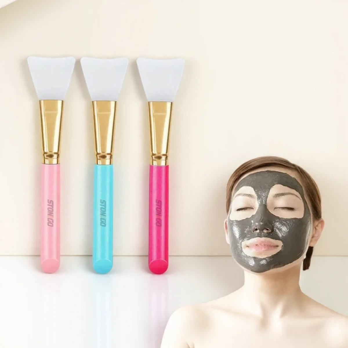 Silicone Facial Mask Brush Soft Cosmetics Tool for DIY Mud Mask Beauty Health Makeup Accessories