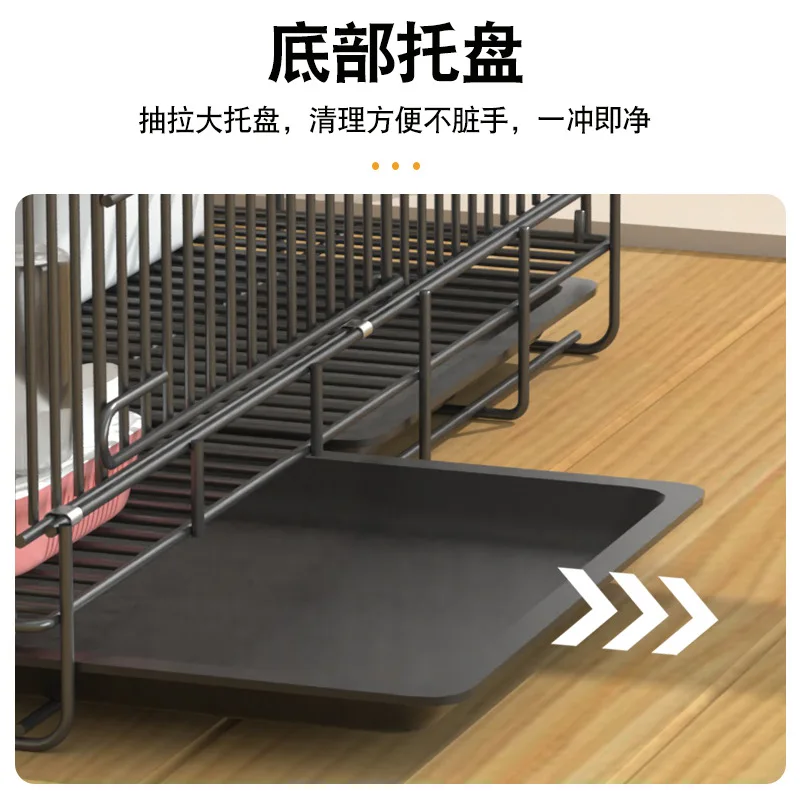 Cat Cage Home Villa with Toilet Indoor Super Folding Cat House Small Cage Cat Nest image 2