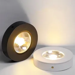 LED Surface Mounted Downlight 5W7W9W12W15W18WCOB LED Ceiling Spotlight AC110-240V Cabinet Spotlight Warm Cool White Indoor Light