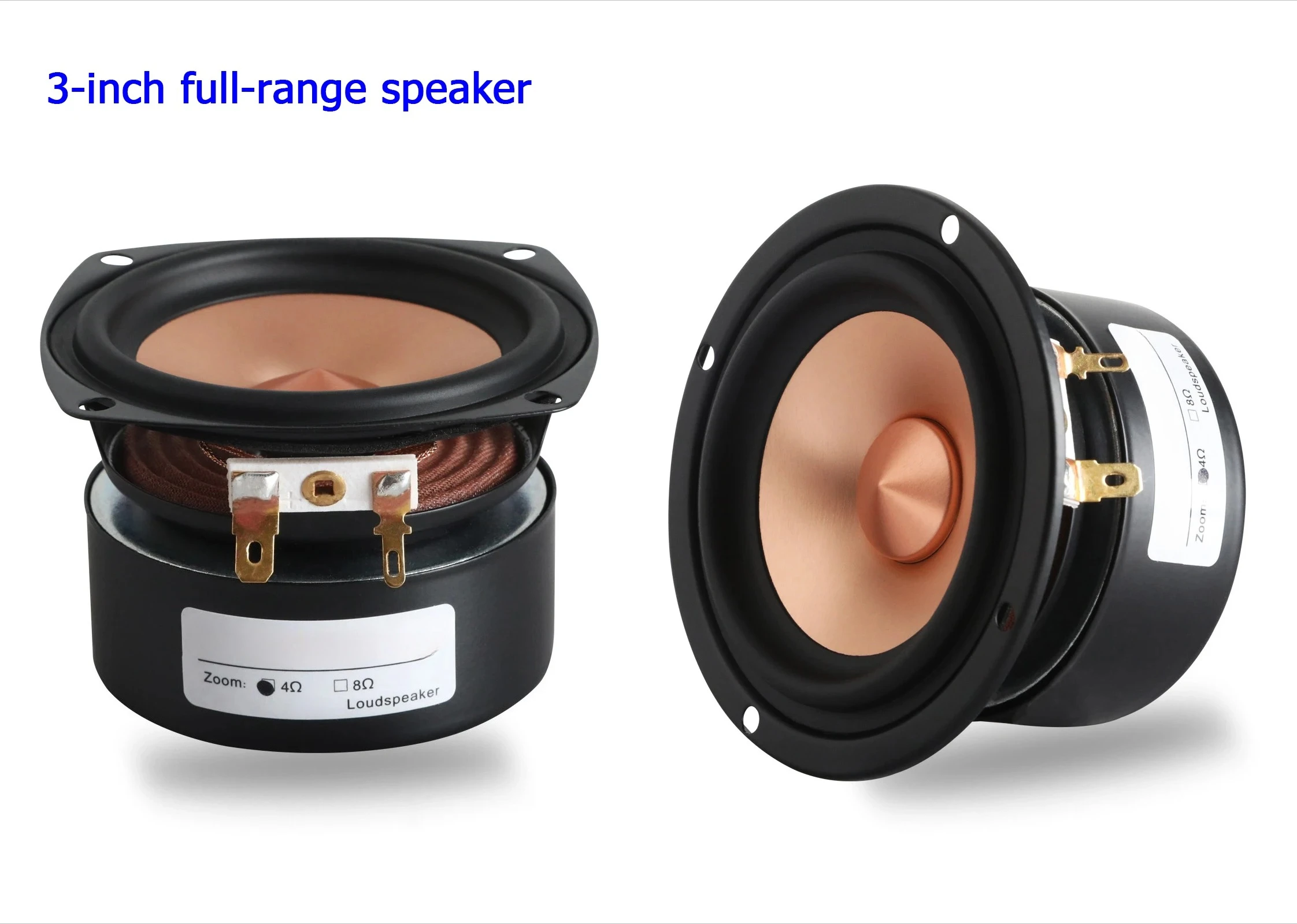 

15-60W 3 Inch Speaker Driver Unit Fever Full Frequency Home Audio Sound Diy LoudSpeaker Units