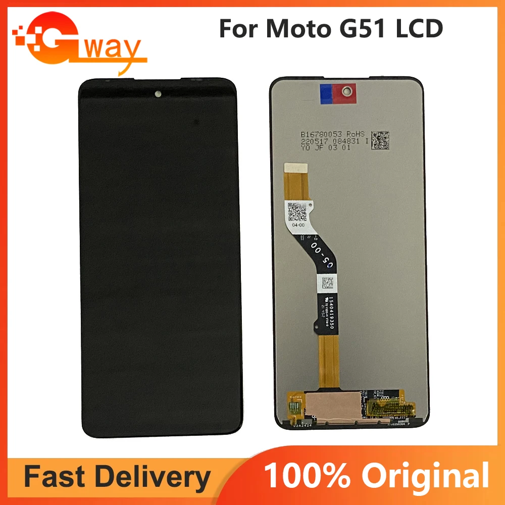 

Original 6.8"For Motorola Moto G51 5G LCD XT2171-1, XT2171-2,XT2171-3 Display Touch Screen Digitizer Assembly Replacement