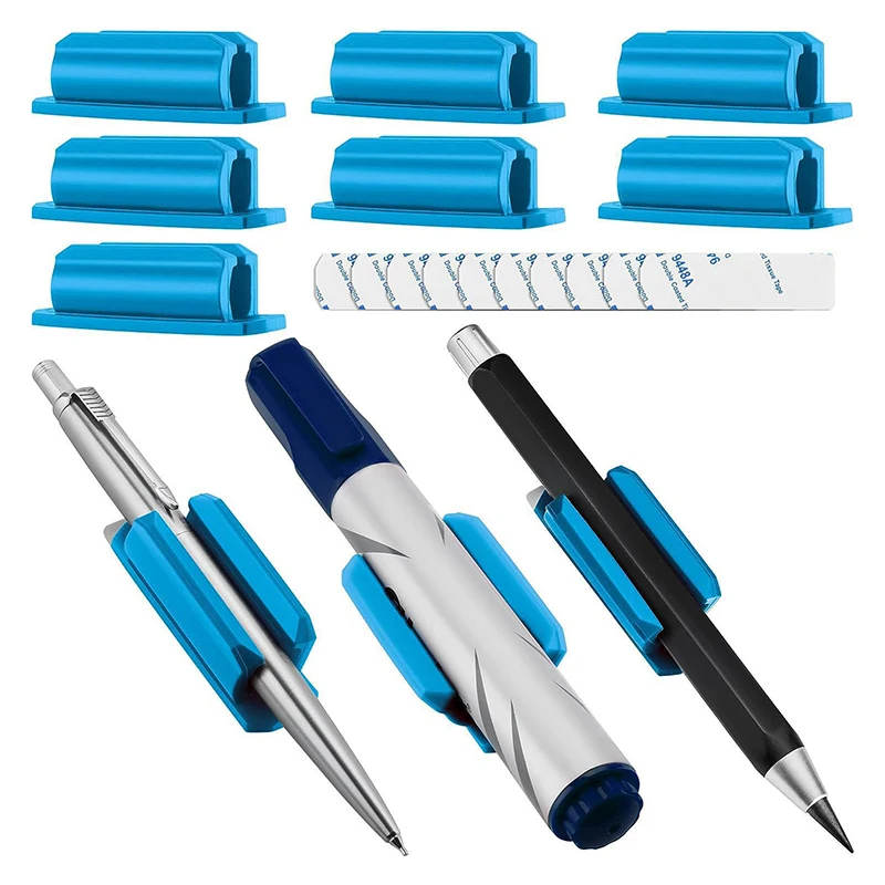 Creative Silicone Pen Container Adhesive Pen Cover Student Learning Stationery School Supplies Desk Adhesive Silicone Pen Holder