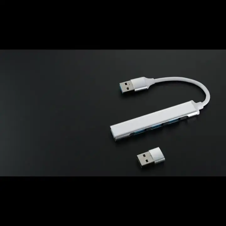 4Port USB 3.0 Hub USB Hub High Speed Type C Splitter 5Gbps For PC Computer Accessories Multiport HUB 4 USB 3.0 2.0 Ports