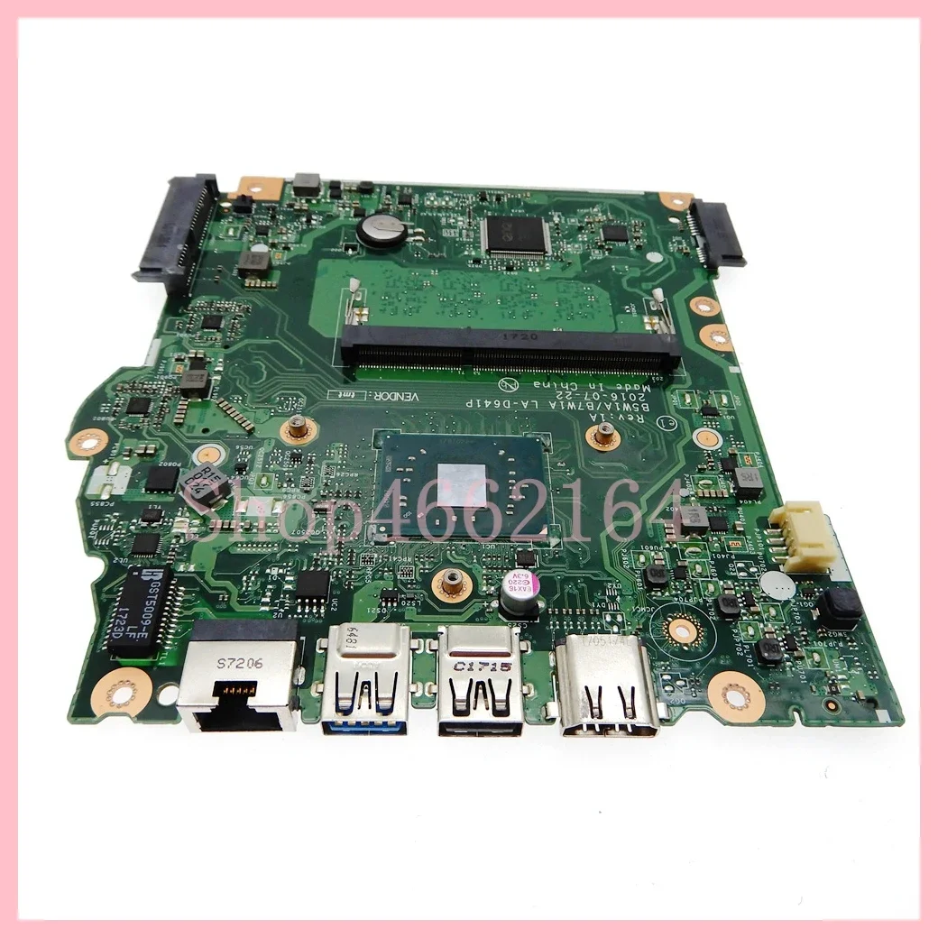 LA-D641P With N3350 N3450 N4200 CPU Notebook Mainboard For Acer Aspire ES1-732 ES1-533 Laptop Motherboard 100% Tested OK