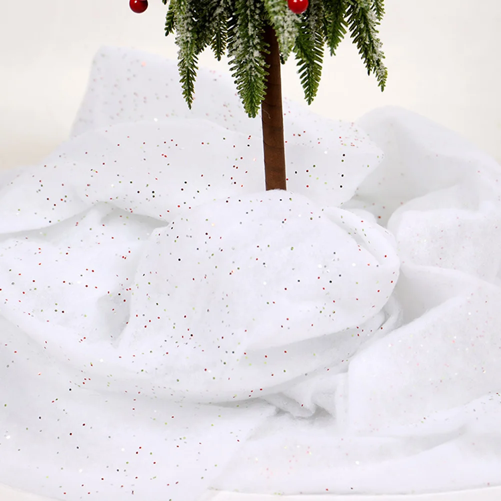 Snow Cotton Outdoor Decor Party Supplies Blank Artificial Carpet Silk Floss Decorative Fake Christmas