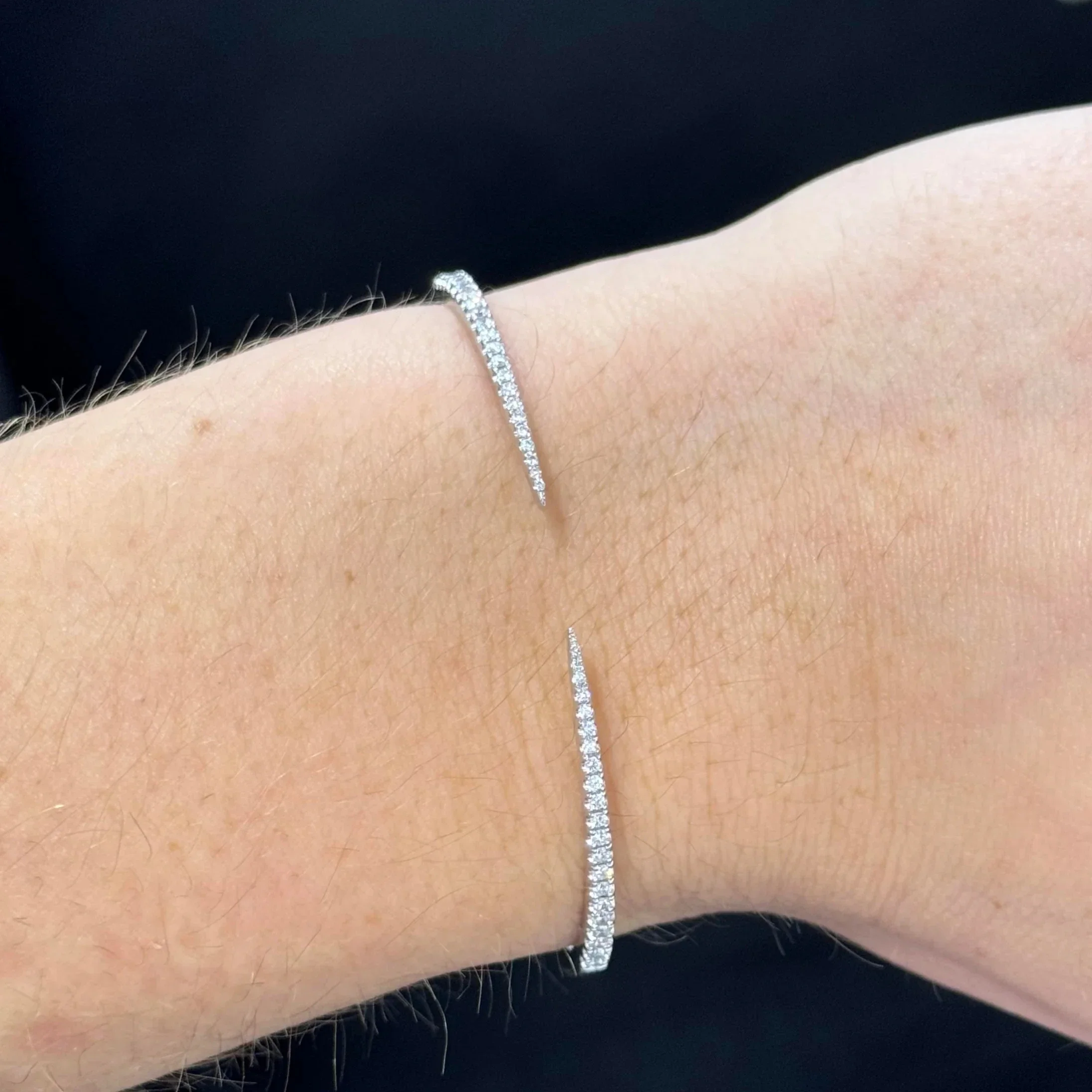 مجوهرات الأزياء عالية الجودة مفتوحة تعديل تشيكوسلوفاكيا سبايك الإسورة للنساء #3