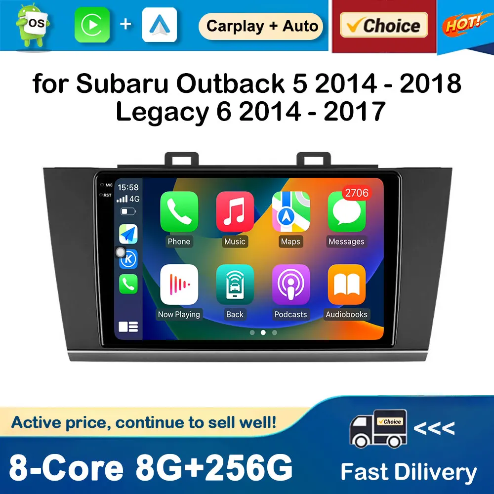 

Car Multimedia Radio Player Android OS GPS Navi for Subaru Outback 5 2014 - 2018 Legacy 6 2014 - 2017 WiFi Auto Tools DSP Stereo