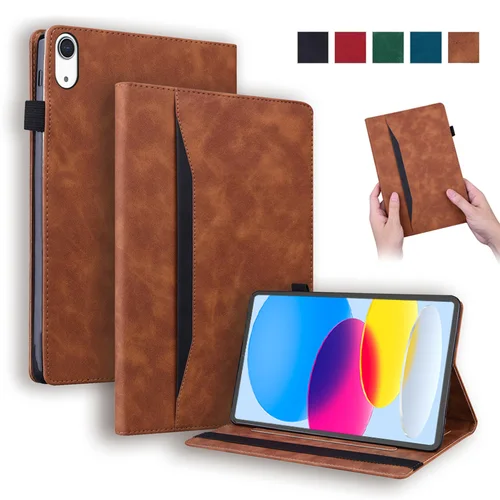 Imagen 1 del producto Coque para iPad A16, Funda de lujo de cuero PU tipo billetera para tableta, Funda para iPad de 11. a y 10 a generación, Funda para iPad 2025, Funda de 11 pulgadas